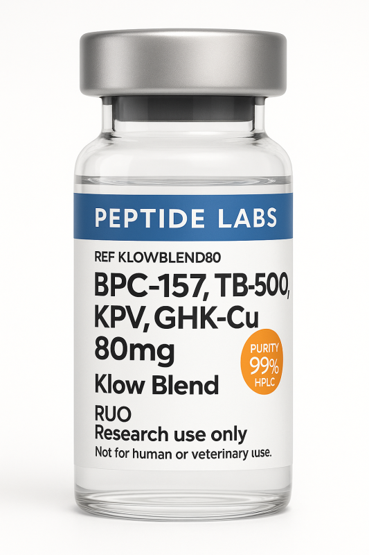 BPC-157, TB-500, KPV, GHK-Cu 80mg (Klow Blend)